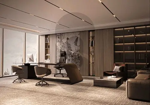 Pool & Boulevard View | Modern Office | Symphony by Imtiaz, Meydan
