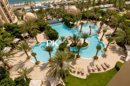 朱美拉棕榈岛， 迪拜 2 卧室公寓待租 - Beachfront Palm Apt. w/ Marina Views
