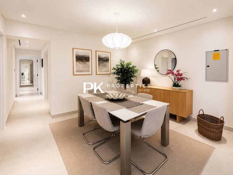 6 Elegant 3BR Apartment in Dubai Greens with Garden View