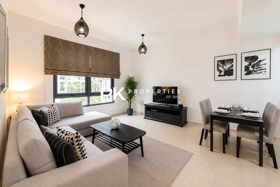 2 Spacious Apartment in Dubai with Patio