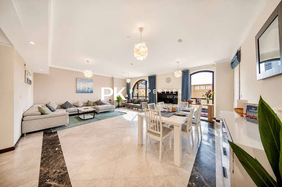 3 Luxury JBR Apartment: Beachfront Bliss & Stunning Views!