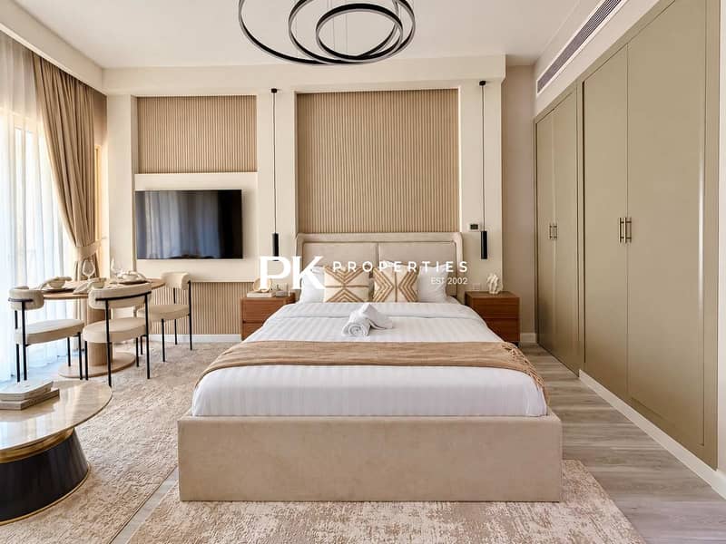4 Stylish Upgraded Studio with Balcony in The Greens l Pool a