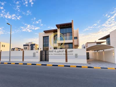 Villa de 6 chambres à à vendre à Al Suyoh, Sharjah - Golden-Hour Modern Villa Exterior. png