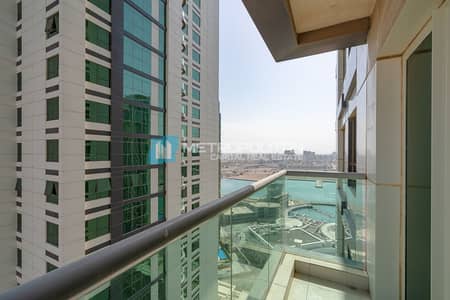 1 Bedroom Flat for Rent in Al Reem Island, Abu Dhabi - 1 BHK Vacant | High Floor | Partial Canal View