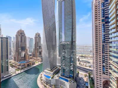 1 Bedroom Apartment for Rent in Dubai Marina, Dubai - Sea Marina Sunset View | Furnished Inc. Dishwasher