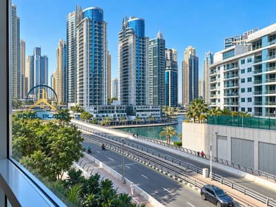 Studio for Rent in Dubai Marina, Dubai - Dubai-Style Waterfront Skyline View. png