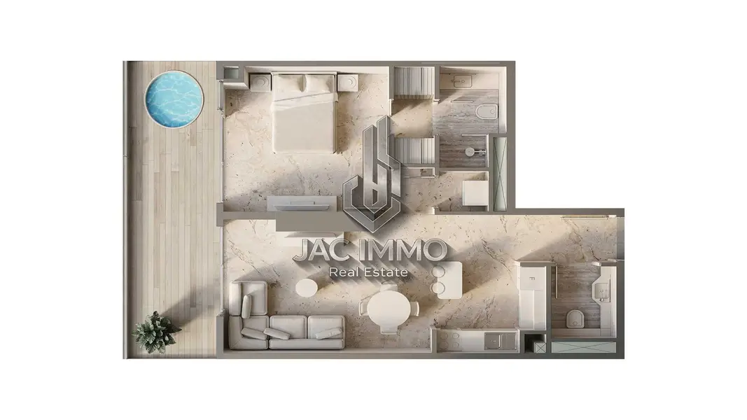 Limited-Time Opportunity for Spot Cash Buyers | 1BHK+JACUZZI| Downtown Views
