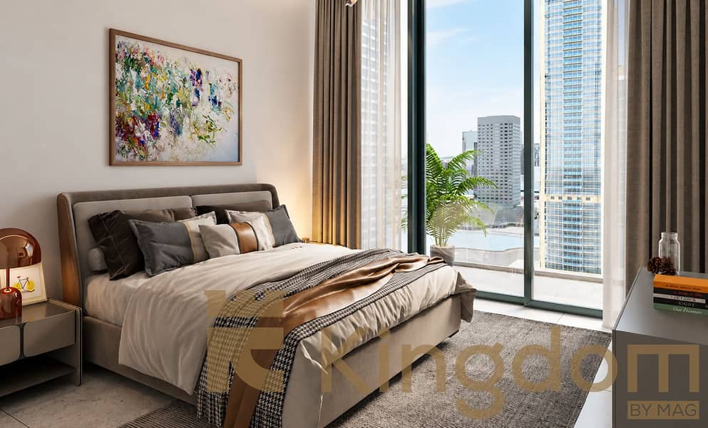 2 Modern Bedroom with City Views. png