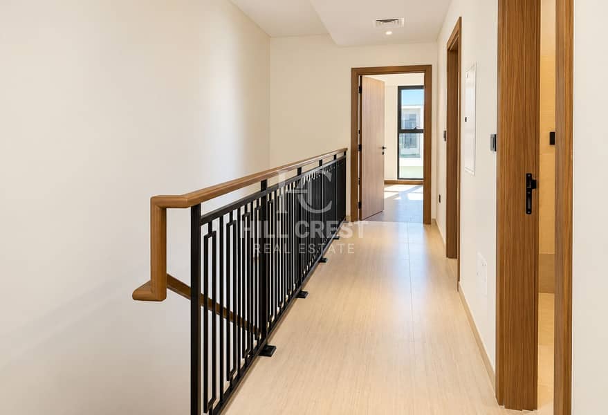 11 Modern Hallway with Geometric Stair Railing. png
