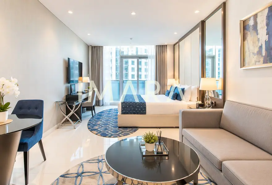 Burj Khalifa View | Furnished Studio | Vacant