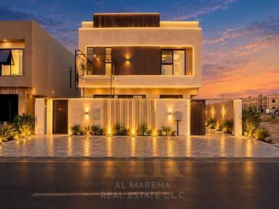 5 Schlafzimmer Villa zum Verkauf in Al Yasmeen, Ajman - فيلا عصرية مضاءة عند الغروب. png