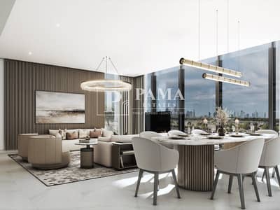 4 Schlafzimmer Wohnung zum Verkauf in Sobha Hartland, Dubai - 4 Br-Living Dining (Custom). jpg