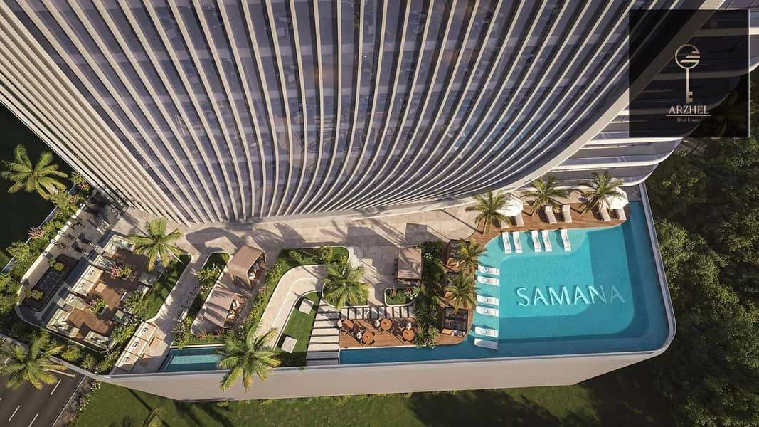 Furnished Office | Samana Business Hub | Pool & Road View