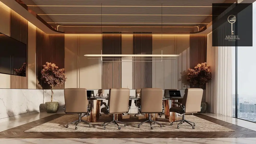 Furnished Office | Samana Business Hub | Pool & Road View