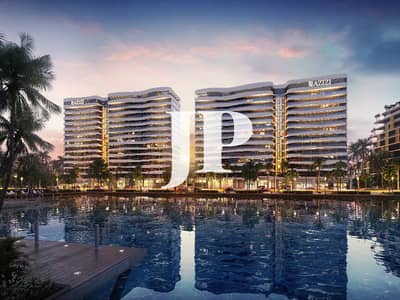 Studio for Sale in Dubai South, Dubai - Dubai South_Azizi Venice_A 003_Front Water Side Evening_03. jpg