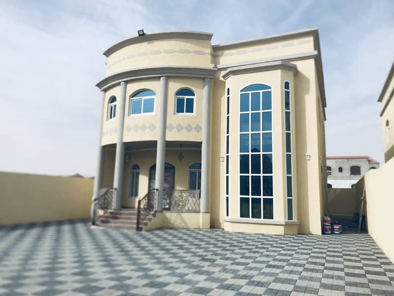 New Modern villa for sale in ajman on main road with Excellent finishing Freehold
