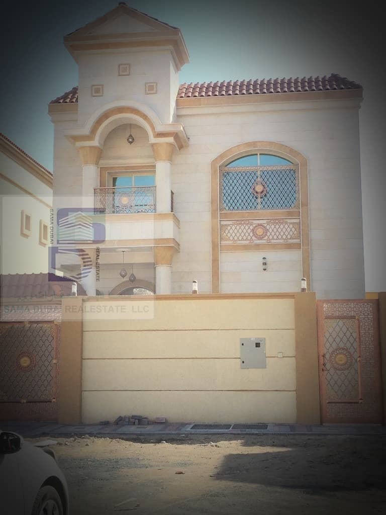 Villa for sale in Ajman, sweet area Personal building, super deluxe, very distinctive design The villa in the emirate of Ajman Freehold