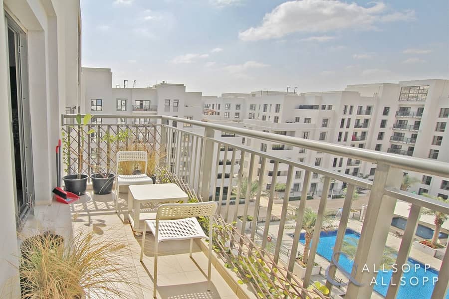 3 Bed plus Maid's | Pool view  | Balcony