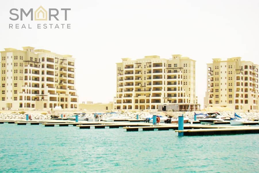 Beautiful 3BR+ maids simi furnished Marina  apartment  Marina &  sea in Al Hamra.