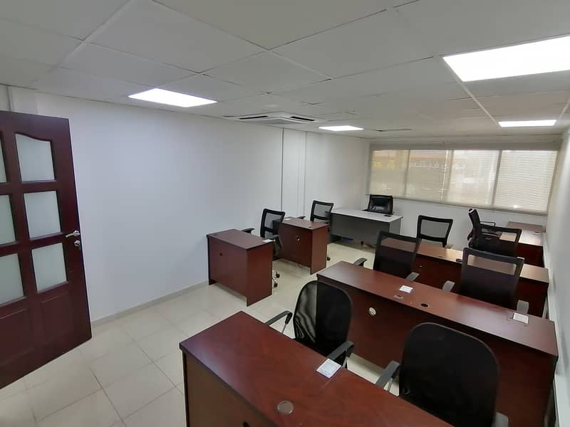 WELL SPACED NEAT AND CLEAN OFFICE AVAILABLE WITH FURNITURE