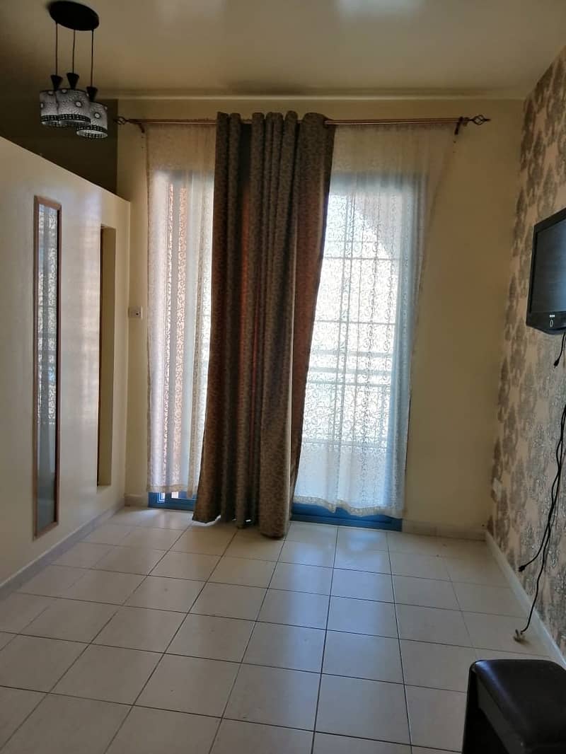 DEWA CONNECTED ! FULLY FURNISHED STUDIO CONVERTED INTO 1BHK ! PERSIA CLUSTER