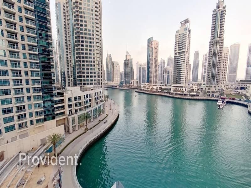 Large 2 B/R on High Floor with Full Marina View