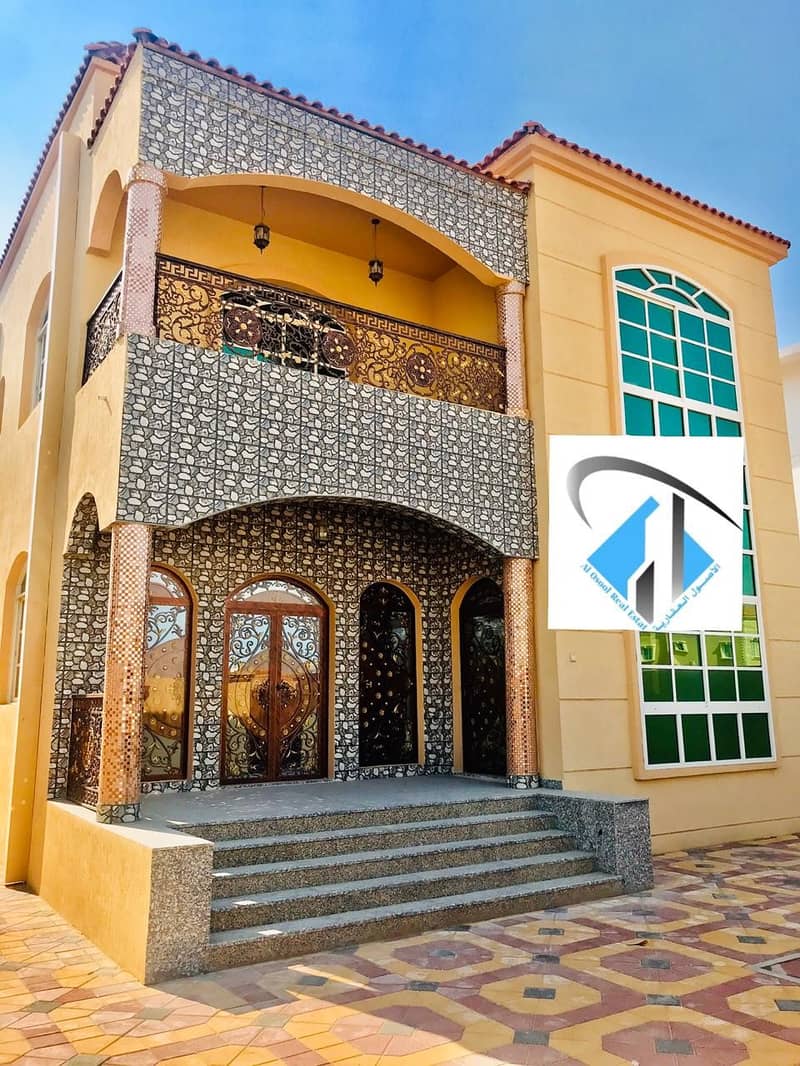 Villa for sale, sophisticated finishing, the most beautiful villas in Ajman, a villa of 5000 feet