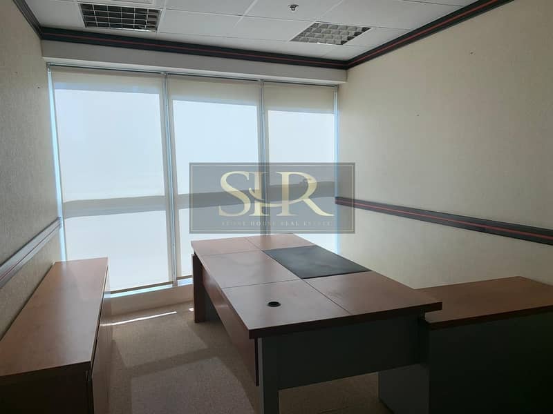 4 Fitted Furnished Office For Rent With Balcony