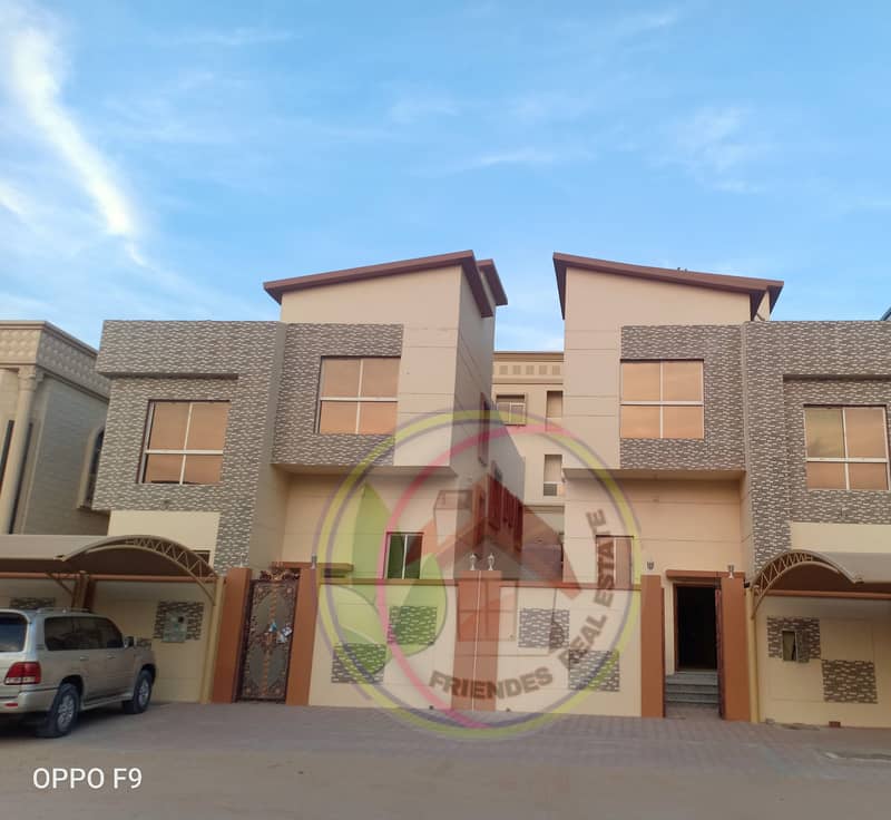 New villa for sale in Al-Muwaihat area, opposite the academy, very sophisticated finishes and fantastic price directly from the owner with bank financing next to Sheikh Ammar Street
