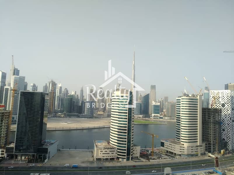 Cozy Studio | High Floor | Amazing Canal & Burj Khalifa Views