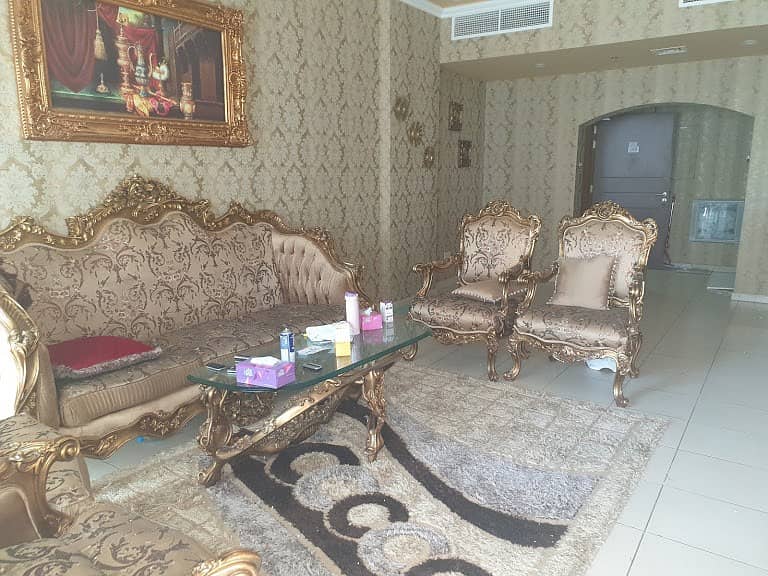 Fully Furnished 2 bedroom For Rent In Ajman One Towers with 3 bath ,reserved parking ans separate laundry
