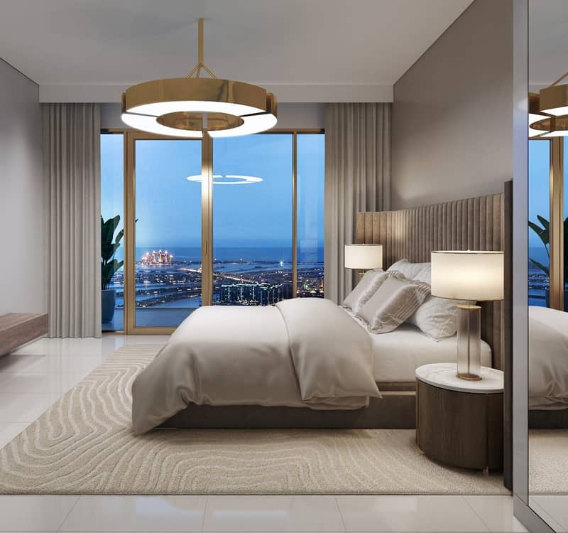 شقة في جراند بلو تاور، التصميم الداخلي لإيلي صعب إعمار الواجهة المائية دبي هاربور‬ 1 غرف 1525000 درهم - 4551725