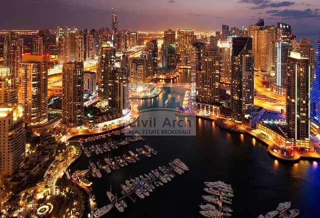 位于迪拜码头，滨海之门，滨海之门2号 4 卧室的顶楼公寓 12340000 AED - 4552318