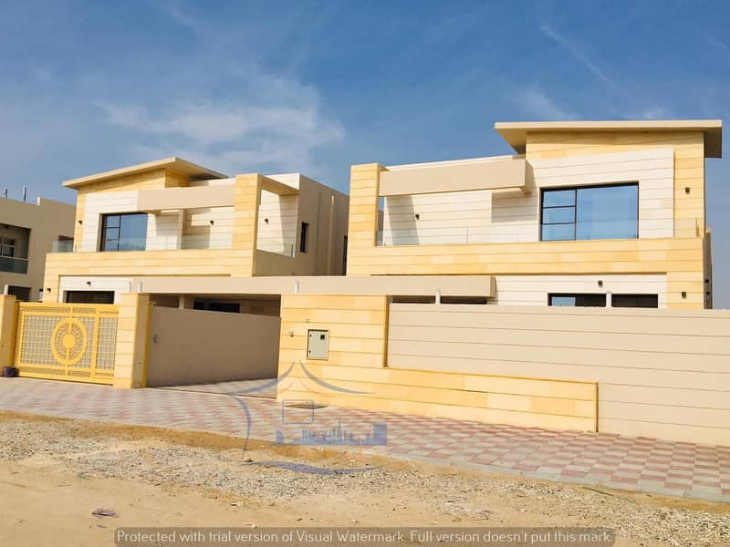 New European finishing villa in Al Rawda 2, Ajman The second piece of the street