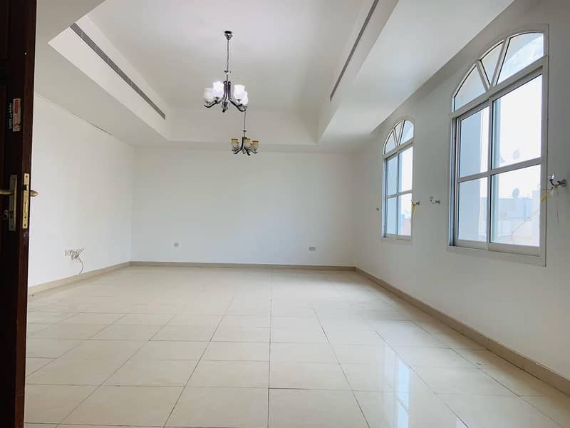 Fabulous  03 Master Bedrooms Hall Apt With Maids Rooms And Nice Huge Kithchen  Located At: Khalifa Universty Muroor Road 85k Rent.