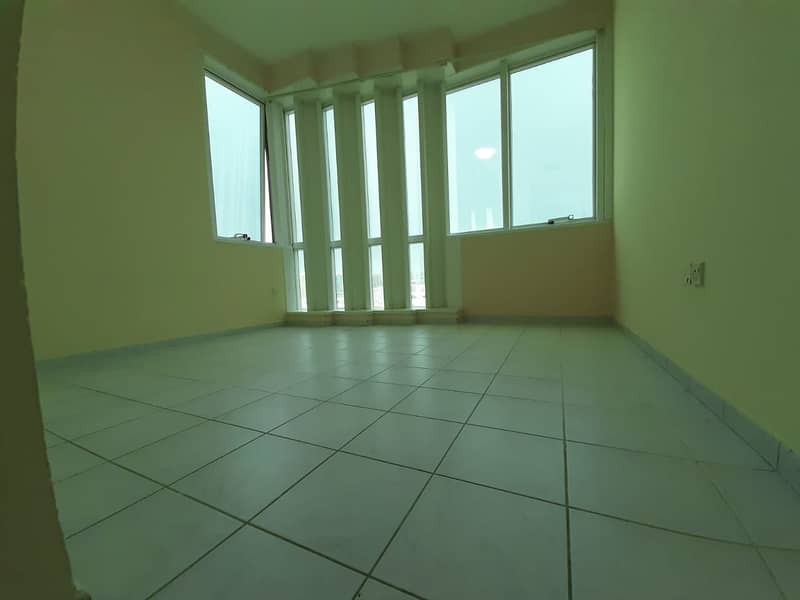 Excellent size 01 bedroom with balcony central A/C for 45k at alnahyan area.
