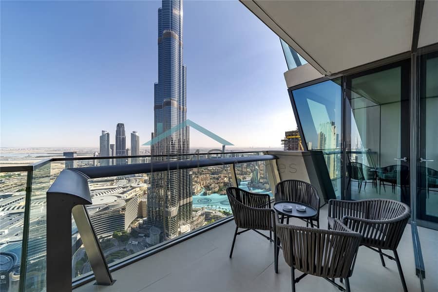 High Floor | Burj Vista | Amazing View | 3 Bed