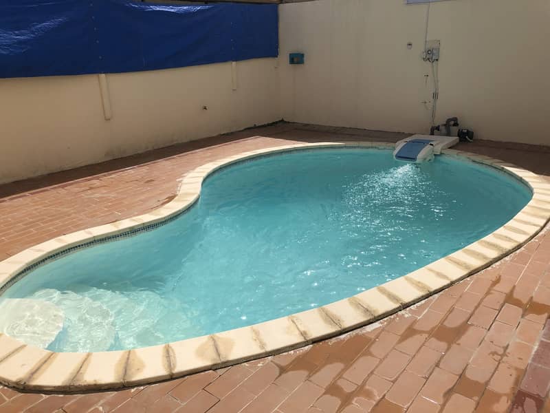 2 bedroom with privet Swimming pool in khalifa city A near woman college