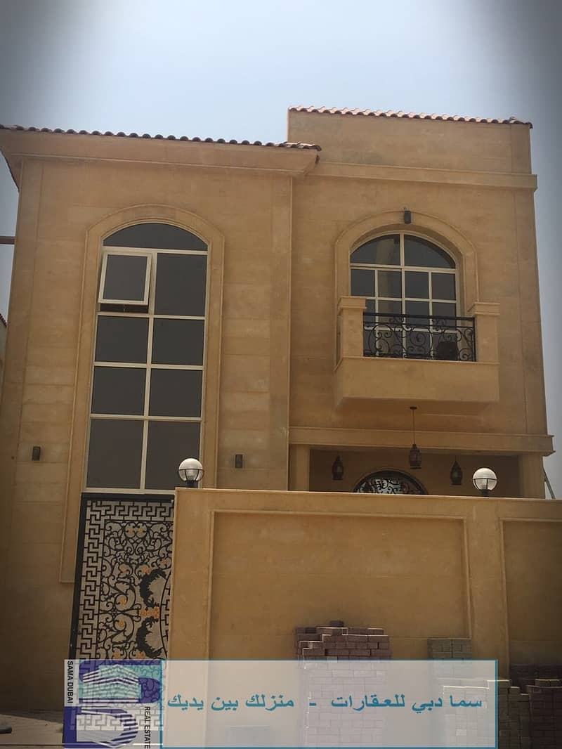 Fully stone corner villa opposite the mosque in the finest areas of Ajman (Al Mwaihat 3) for rent for all nationalities
