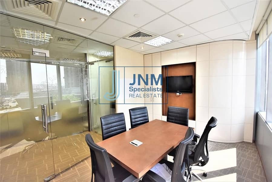 Great Deal Furnished Office  with Partition in Almas Tower