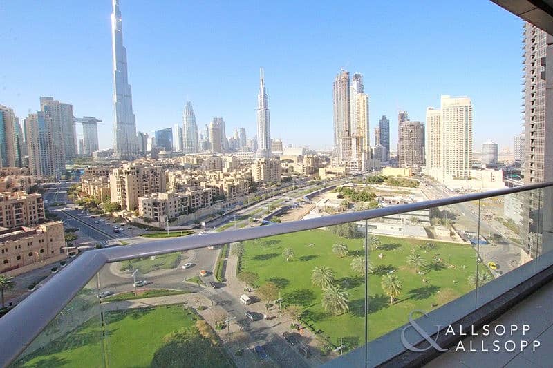 2 Beds | Burj Khalifa View | Unfurnished