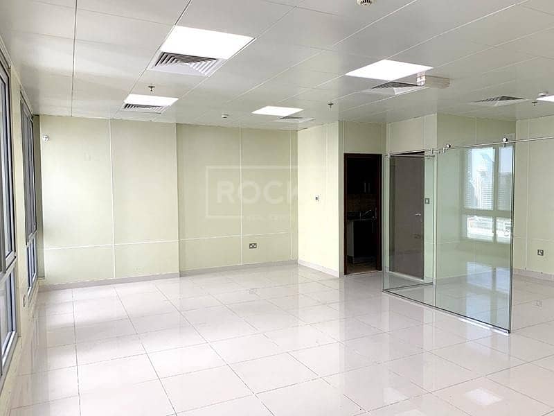 Fitted Office with Glass Partition in Business Bay
