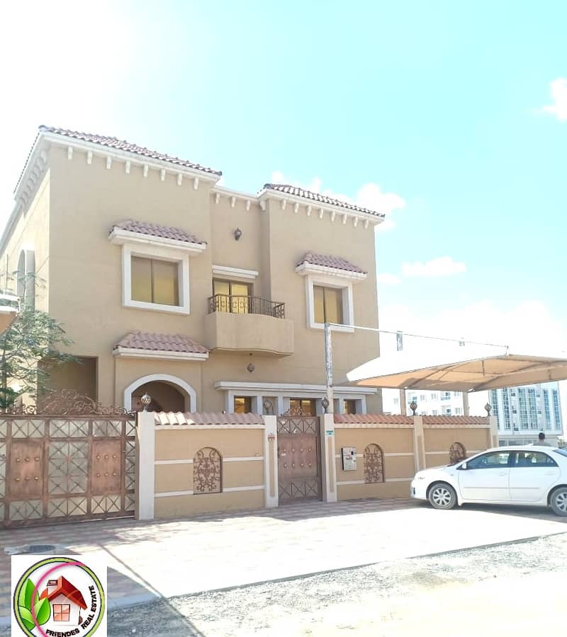 Rent a villa in a sophisticated and modern design in Al Rawda 3 area on the street with air conditioners