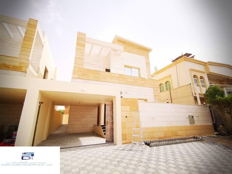 Modern European design villa close to all services, the finest areas of Ajman, freehold for all nationalities