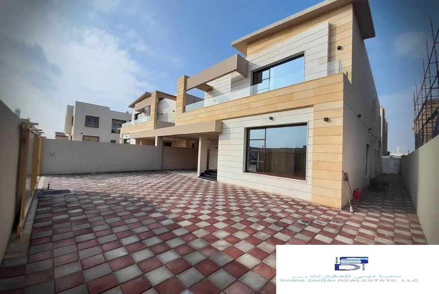 Modern European design villa near the Hamidiya police station and all services in the finest areas of Ajman (Al Zahra) for freehold for all nationalities