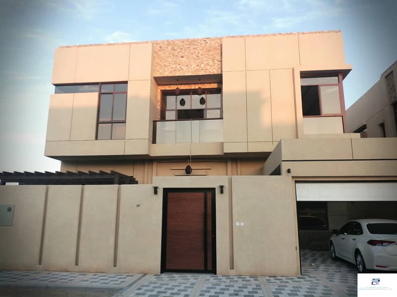Modern European design villa central air conditioning close to all services in the finest areas of Ajman (Al Mowaihat) freehold for all nationalities