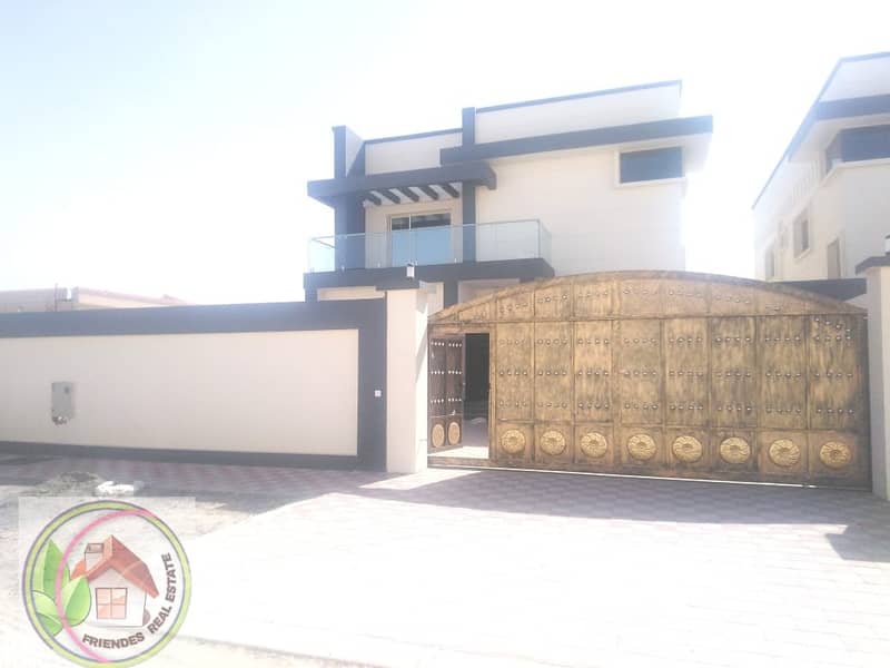 Own a villa in Ajman, Al Mowaihat, with high-end and modern finishes, freehold for all nationalities