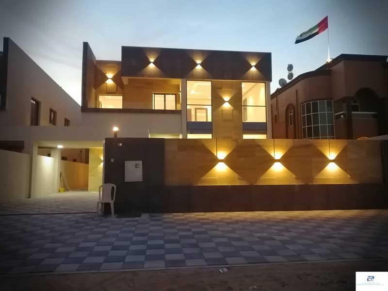 Elegant European design villa close to all services in the finest areas of Ajman (Al Zahra) for freehold for all nationalities