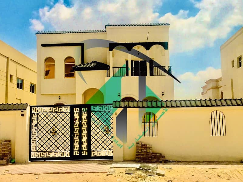 For sale villa in Ajman, the price of a snapshot villa very excellent finishing without down payment and monthly installments for 25 years freehold free life
