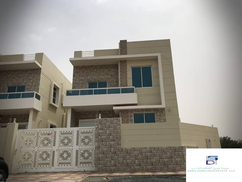 European design villa that close to all services in the finest areas of (Ajman ) for freehold for all nationalities